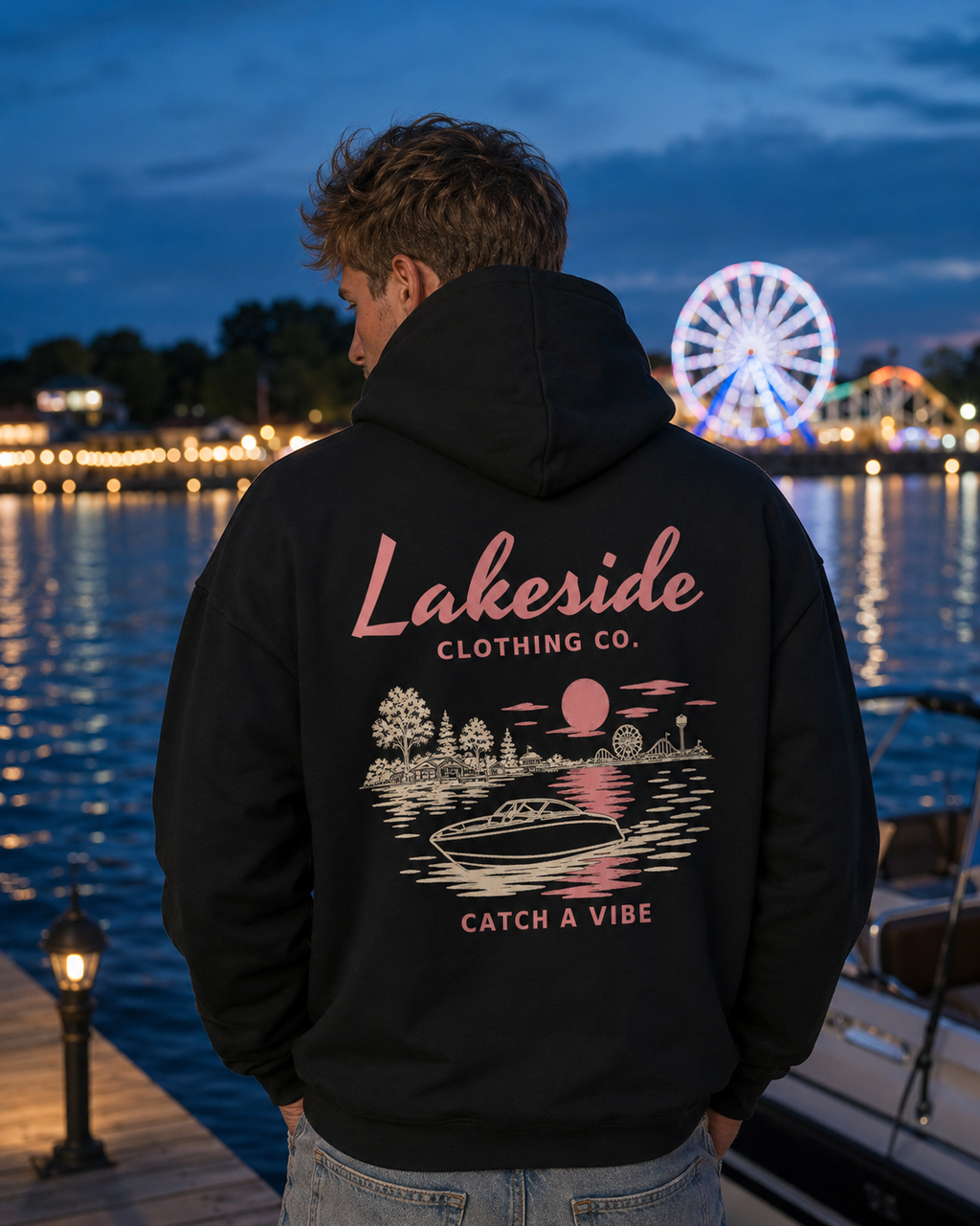 Catch a Vibe Hoodie - Black