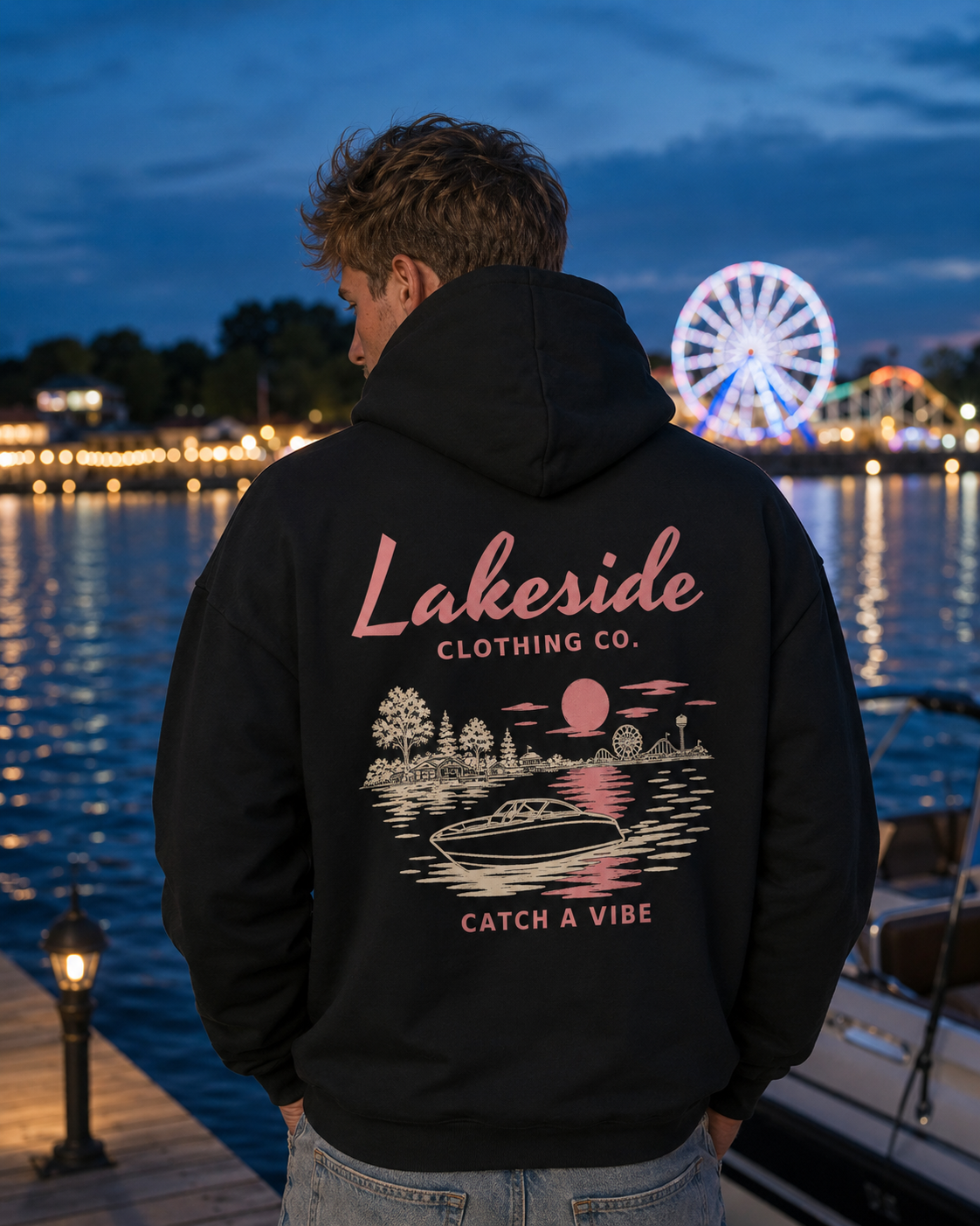 Catch a Vibe Hoodie - Black