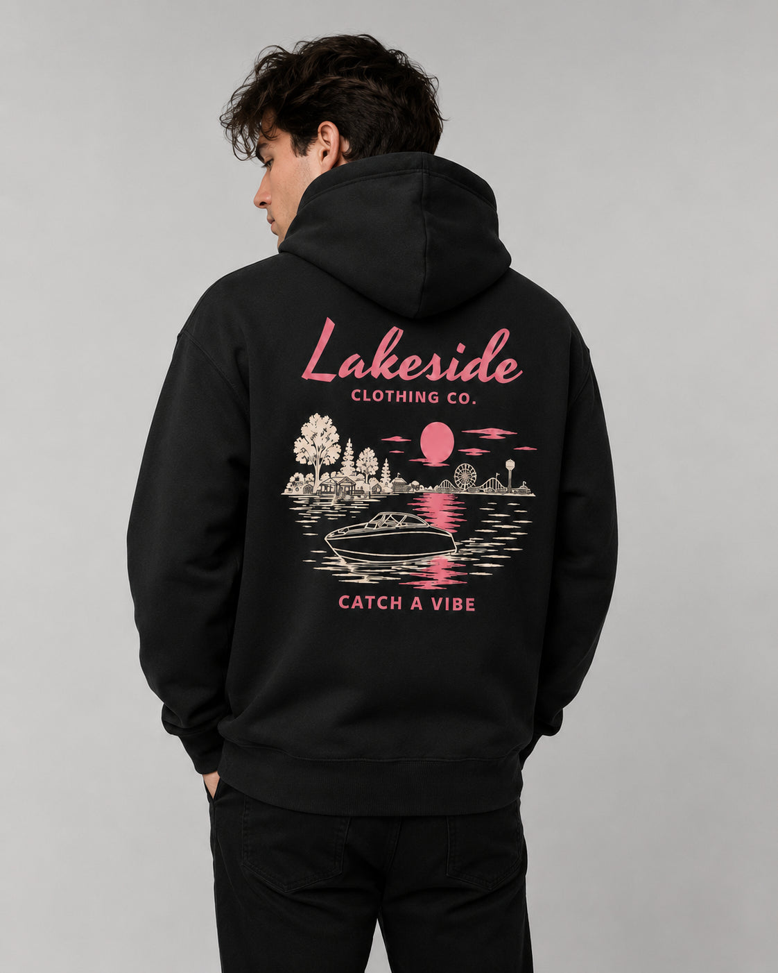 Catch a Vibe Hoodie - Black