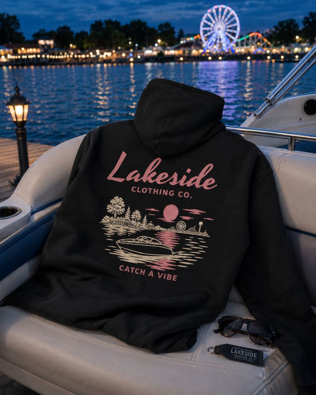 Catch a Vibe Hoodie - Black