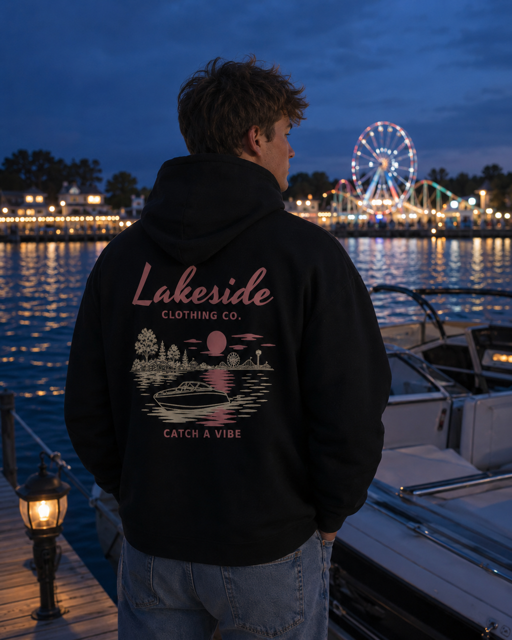 Catch a Vibe Hoodie - Black