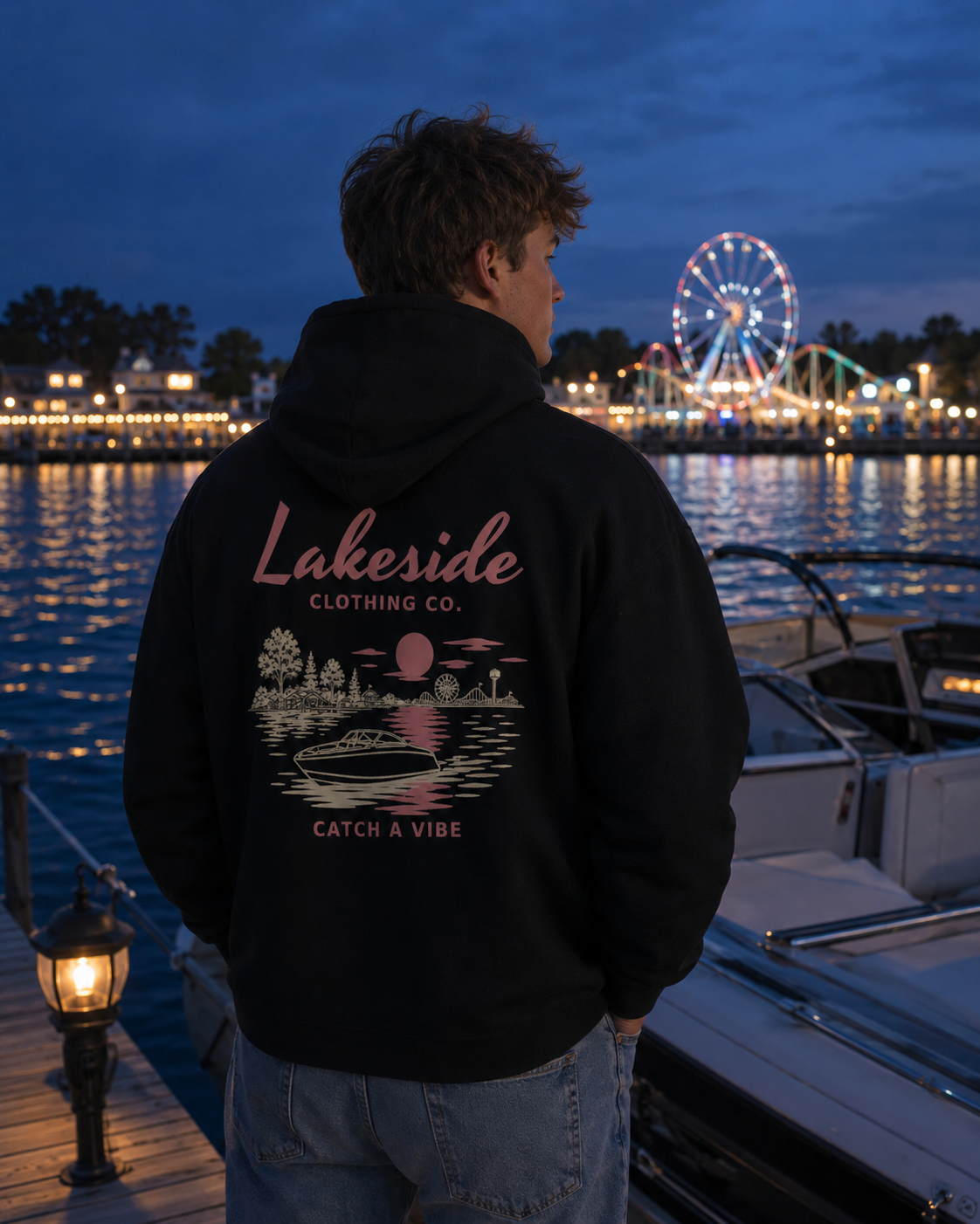 Catch a Vibe Hoodie - Black