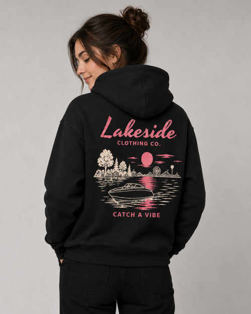 Catch a Vibe Hoodie - Black
